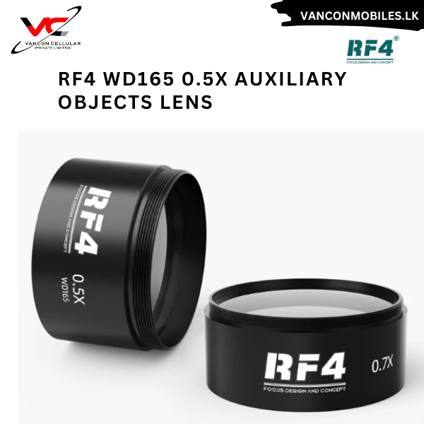 RF4 WD165 0.5X AUXILIARY OBJECTS LENS FOR TRINOCULAR STEREO ZOOM MICROSCOPE