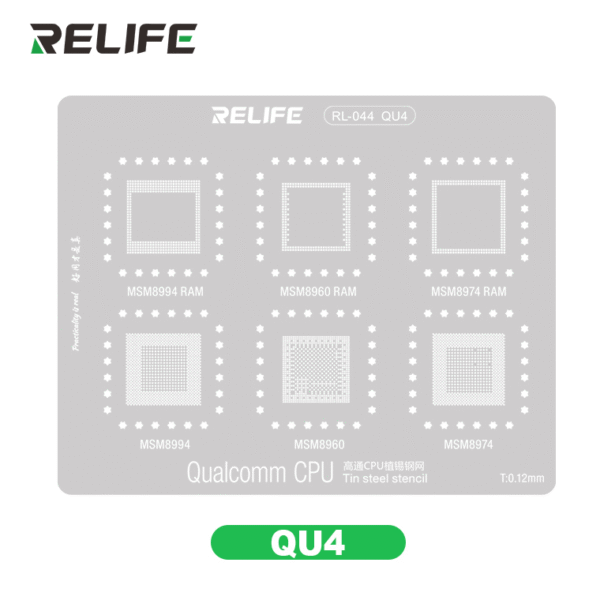 RELIFE RL-044 QU4 QUALCOMM CPU STENCILS