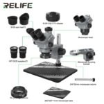 RELIFE M5T PRO B11 7-50X HD TRINOCULAR ZOOM STREREO MICROSCOPE - Image 2